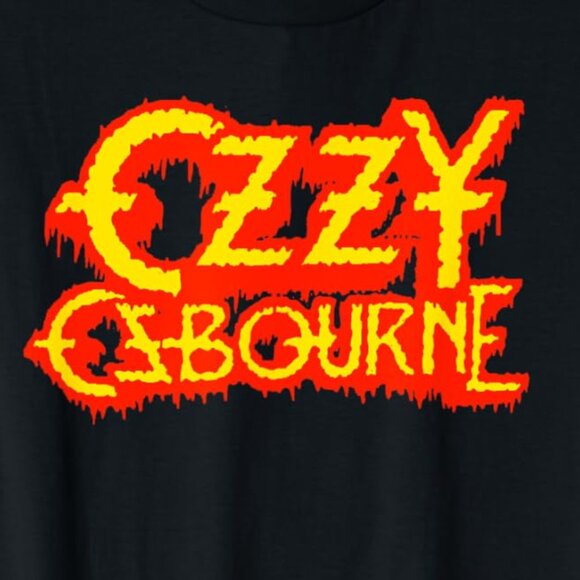Ozzy Osbourne Horror Logo T-Shirt | Gothic Metal Graphic Tee Dark Rock Fan Shirt - Picture 2 of 5